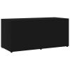 TV Cabinet Black 31.5"x13.4"x14.2" Engineered Wood