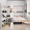 Book Cabinet/Room Divider White 31.5"x9.4"x62.6" Engineered Wood