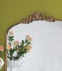 40x31" Baroque Inspired Gold Mirror for Dresser Wall Decor with Luxurious Look., over Fireplace Mantel, Bathroom