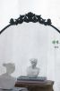 30x32" Classic Design Mirror with Round Shape and Baroque Inspired Frame for Bathroom, Entryway Console Lean Against Wall