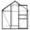 Greenhouse with Base Frame Anthracite Aluminum 38.9 ftÂ²