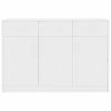 Sideboard White 43.3"x11.8"x29.5" Engineered Wood