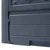 Garden Composters 3 pcs Gray 23.6"x23.6"x28.7" 206.1 gal