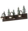 24"Wide Tall Pines 3 Light Vanity Light